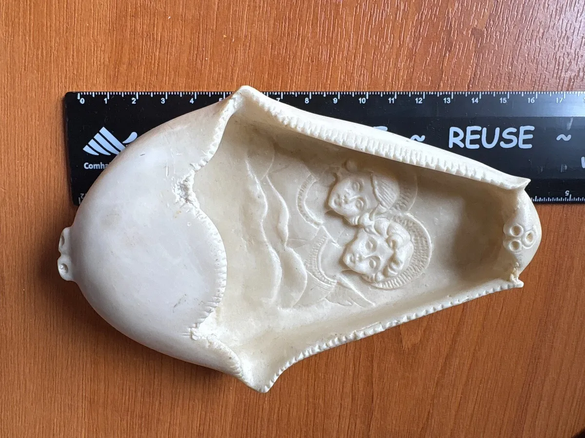1st communion white ceramic holy water holder - Image 2