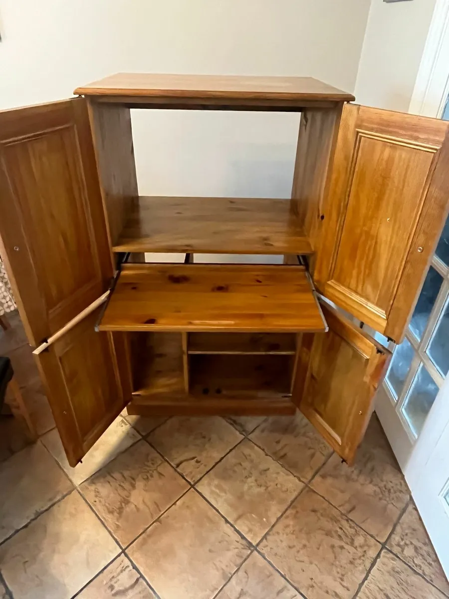 Wooden Computer Press with slide out drawer - Image 1