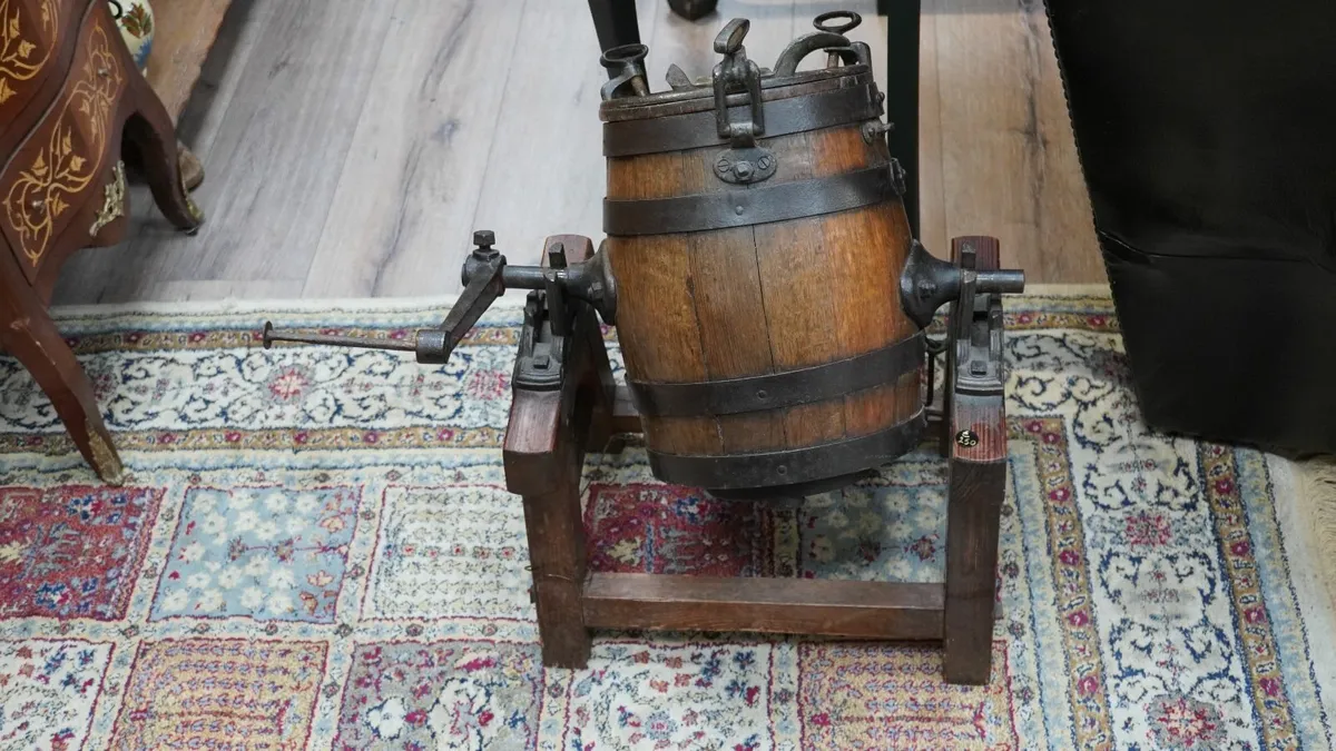 🧈 Antique French Barrel Butter Churn - Image 1