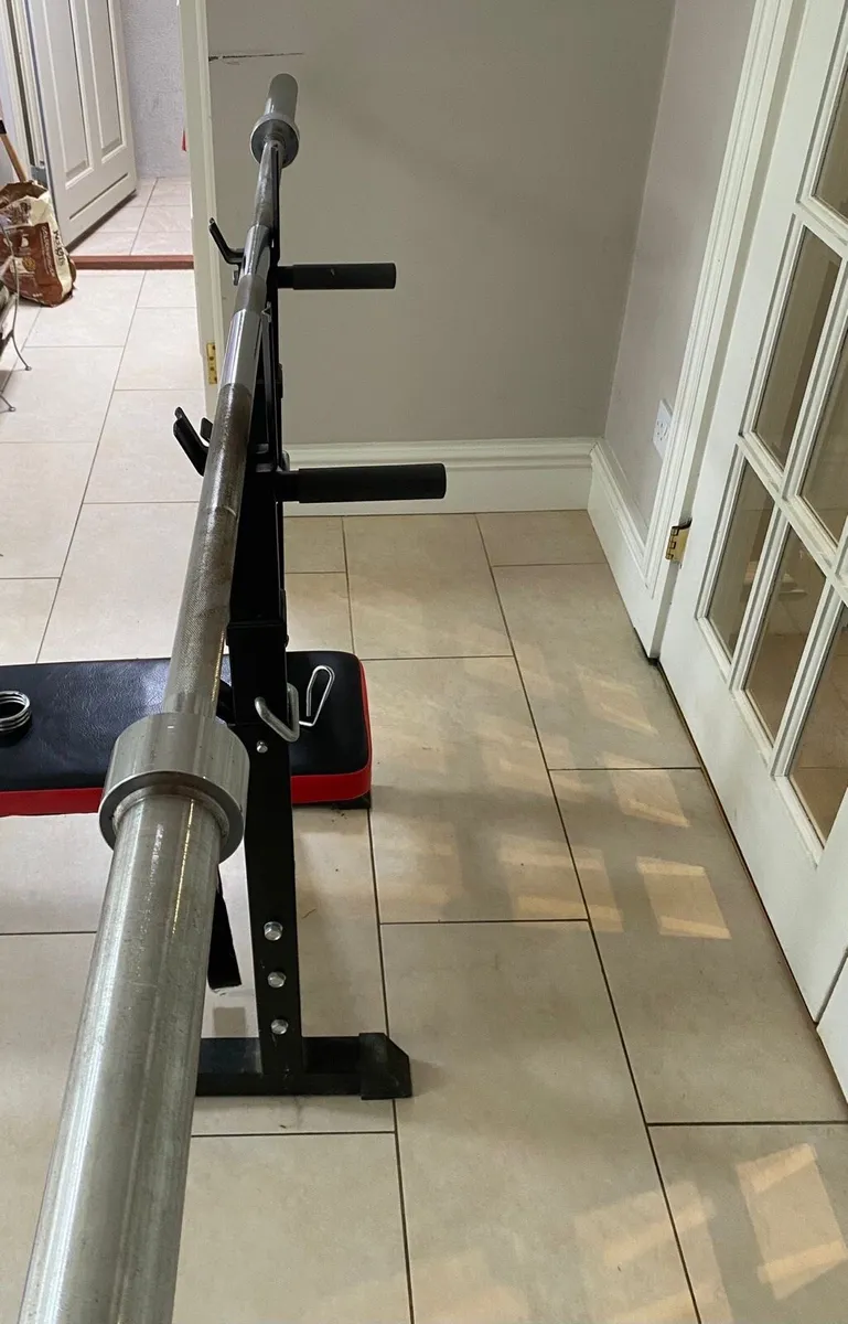 Olympic Barbell, Weights, Bench - Image 4