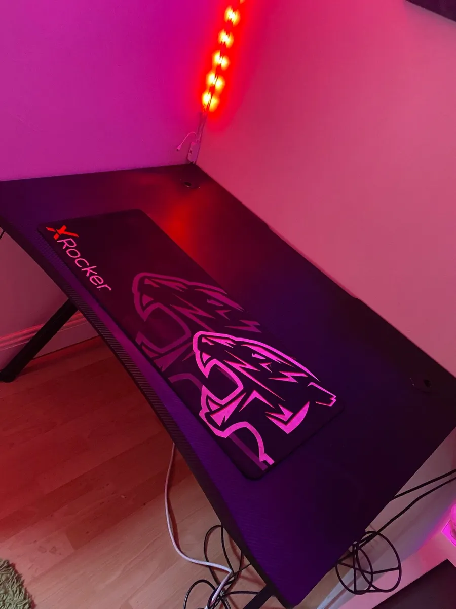 Xrocker gaming desk carbon - Image 1