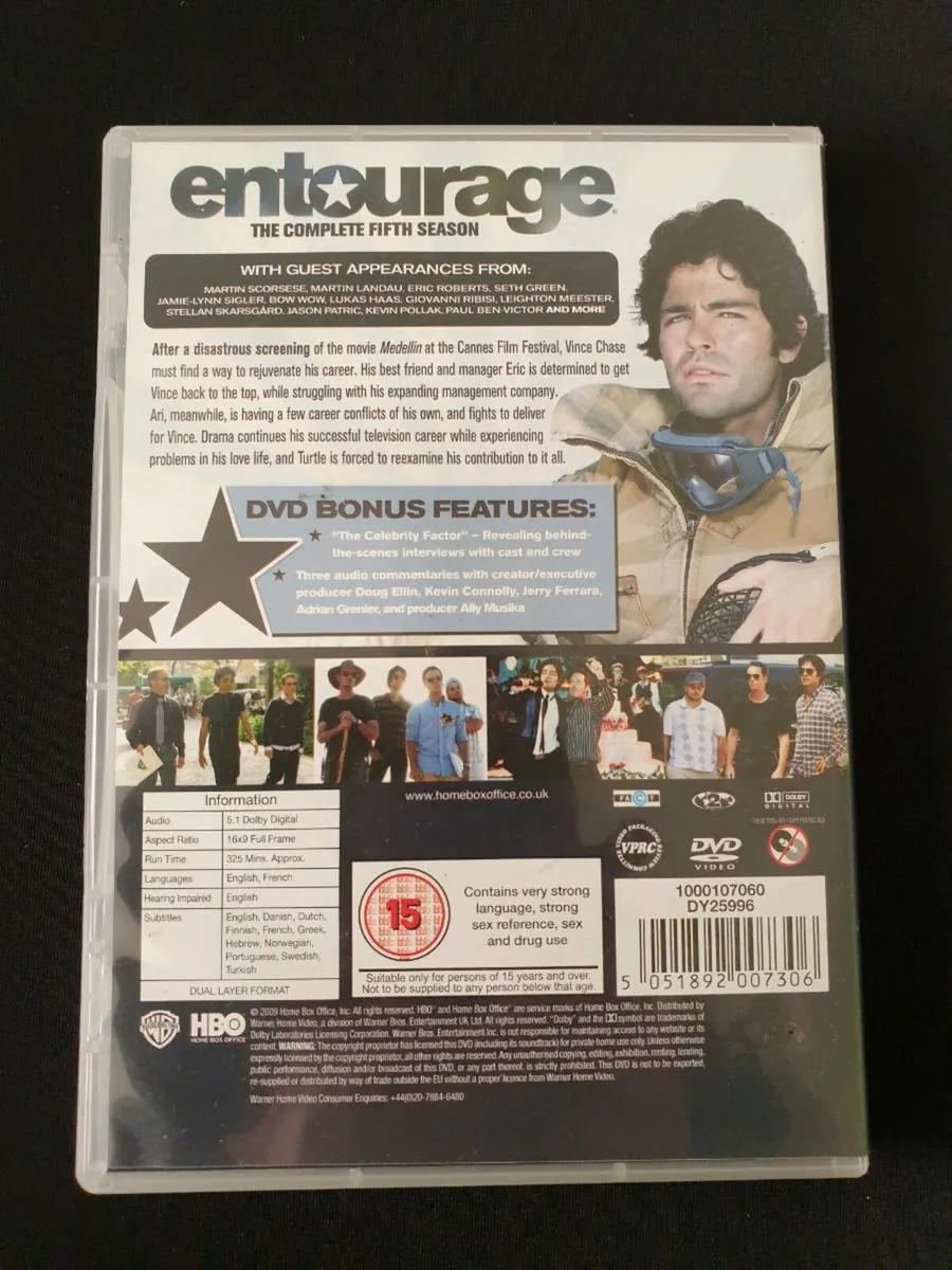 Entourage Complete Season 5 Fifth Series 5th Five - Image 2