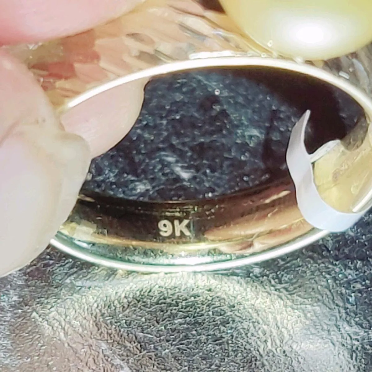 DEEP SEA PEARL, 9CT Gold New Chunky Dress Ring ! - Image 2