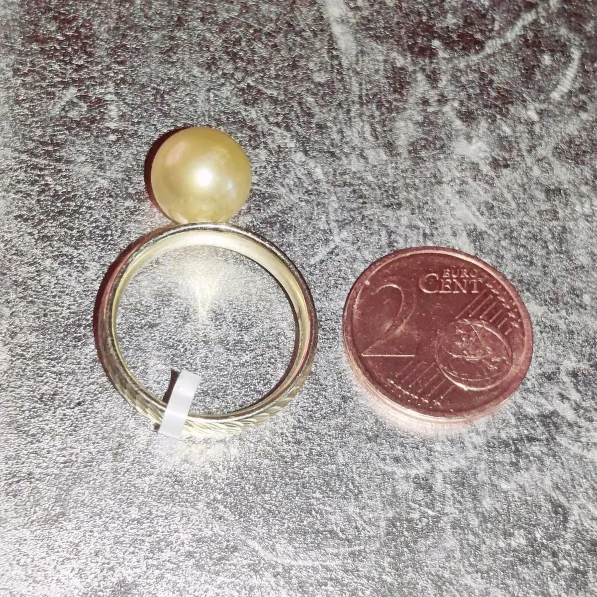DEEP SEA PEARL, 9CT Gold New Chunky Dress Ring ! - Image 3