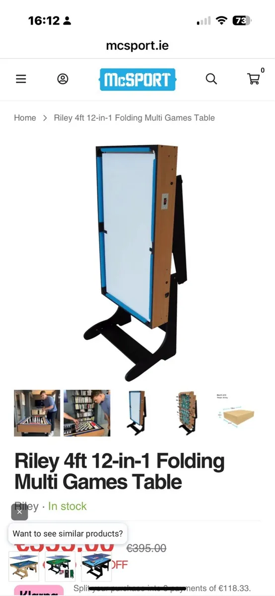 Multi Sports football table - Image 2