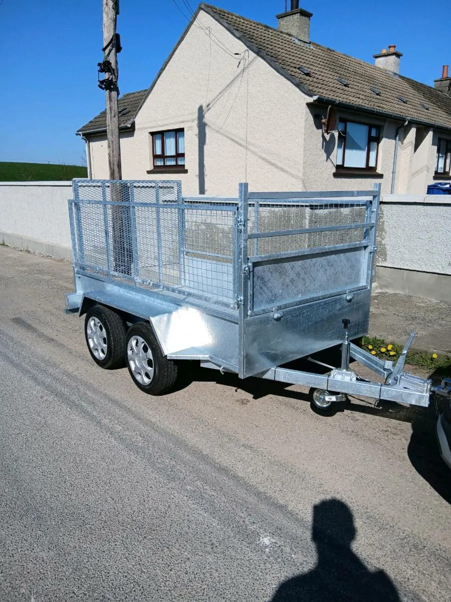 brand new 8ft 2"X 4ft 5"  plated car trailer - Image 1