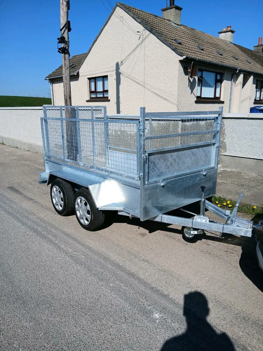 brand new 8ft 2"X 4ft 5"  plated car trailer - Image 2