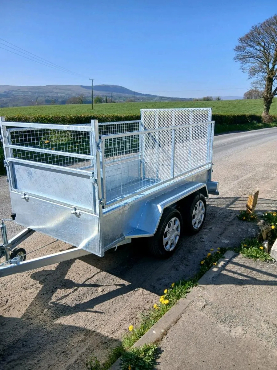 brand new 8ft 2"X 4ft 5"  plated car trailer - Image 3