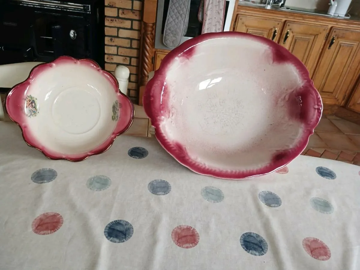 2 old delf bowls