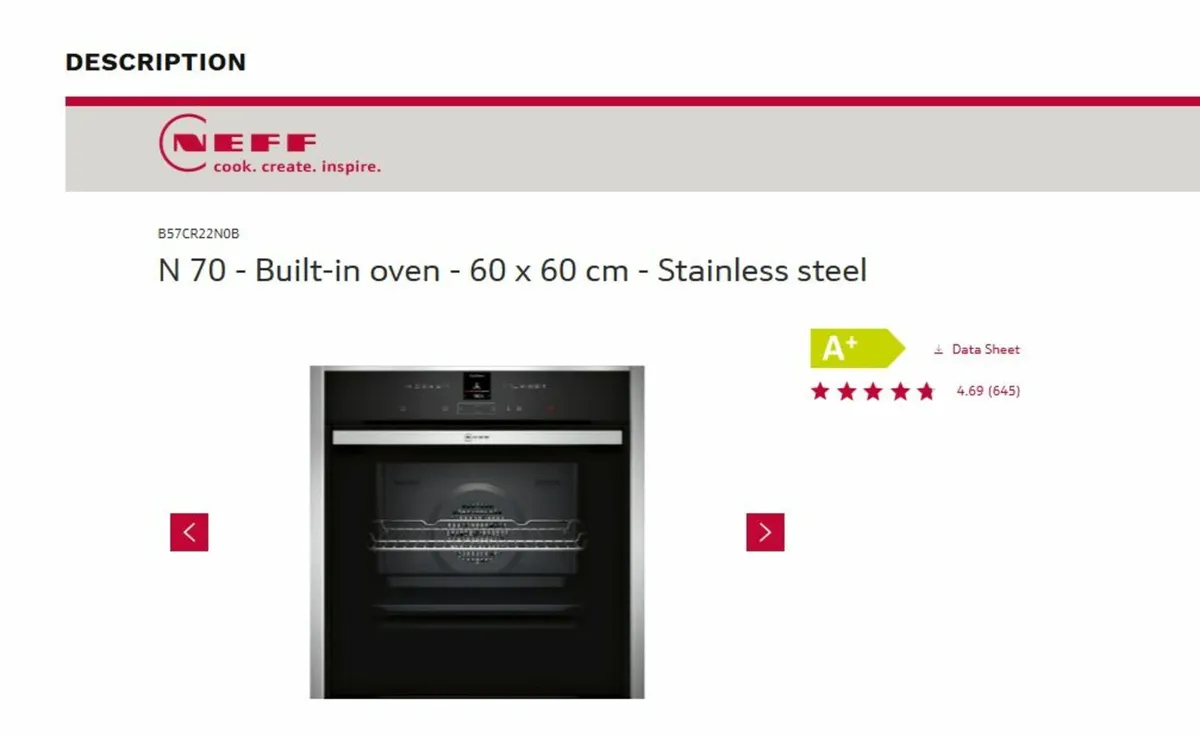 Neff Oven, Microwave and Warming Drawer Set