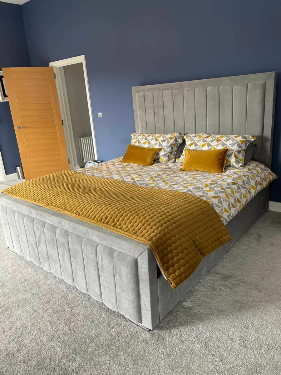 New Double/King Size Bed Frame With Mattress - Image 1