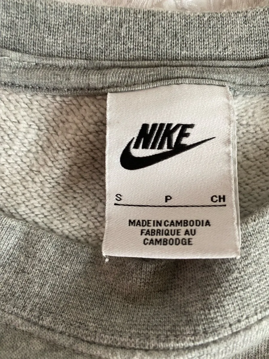 Nike Grey Unisex Sweatshirt – Like New (€60 RRP) - Image 3
