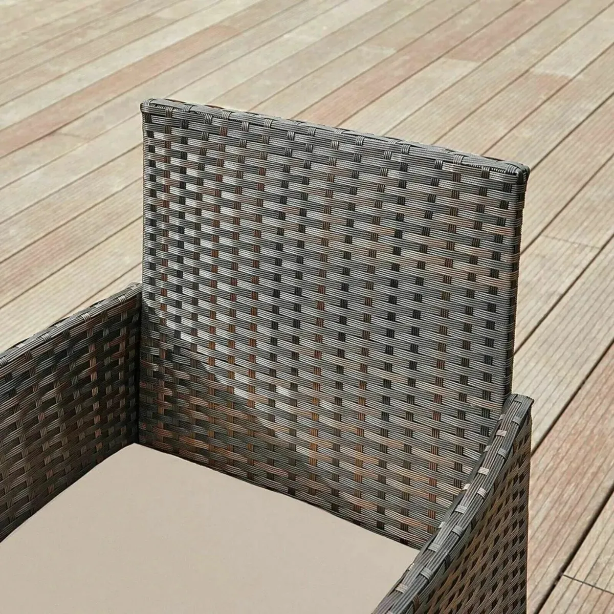 Garden Chair 4-Piece Rattan Furniture Stylish Set - Image 2