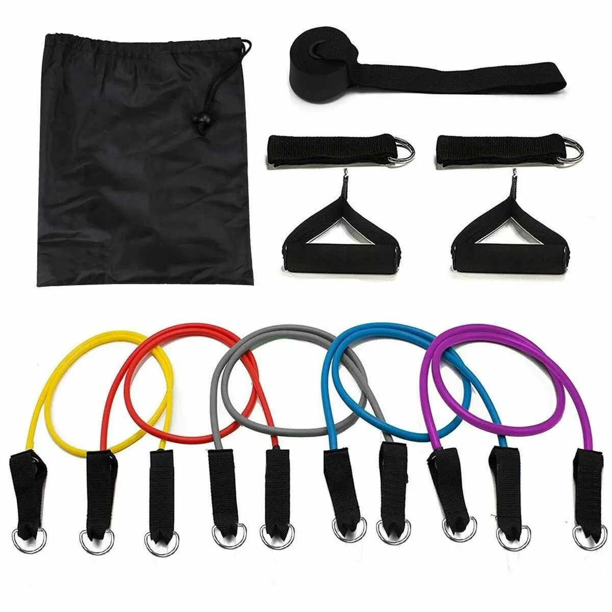 Resistance Bands Exercise Set 11pc 5 Tubes - Image 1