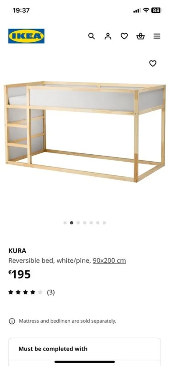 Ikea child's bed - Image 1