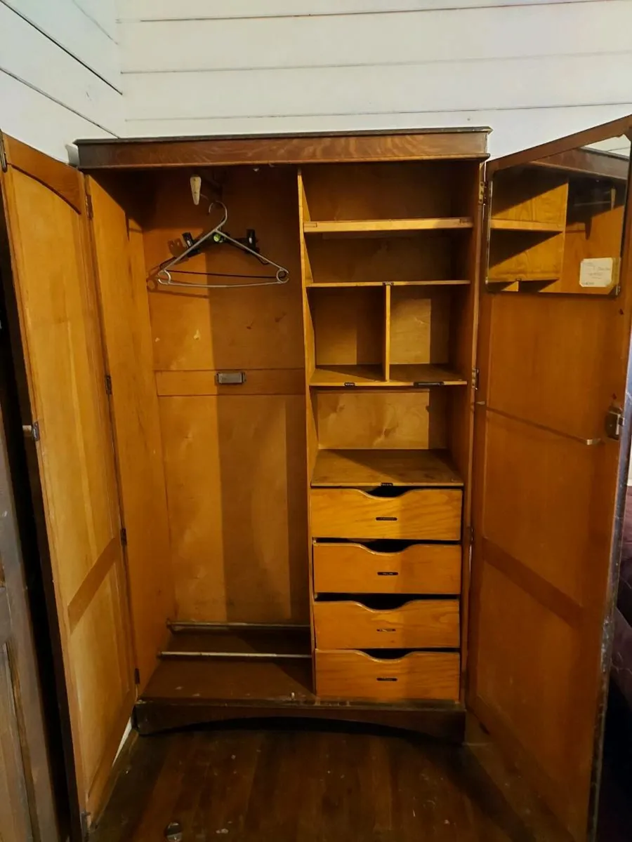 Two Vintage Wardrobes - Image 3