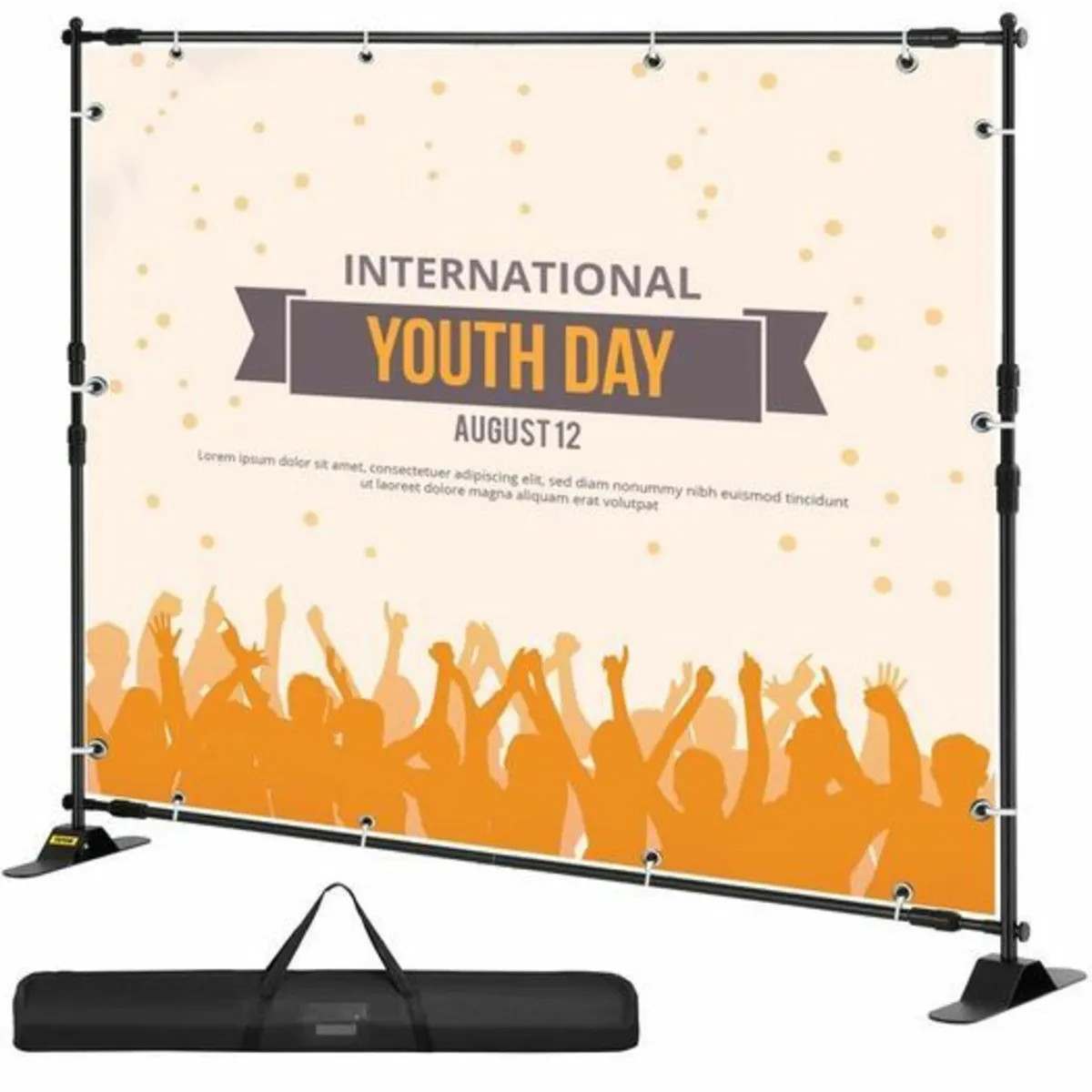 Backdrop Banner Stand Adjustable Telescopic Heig - Image 1