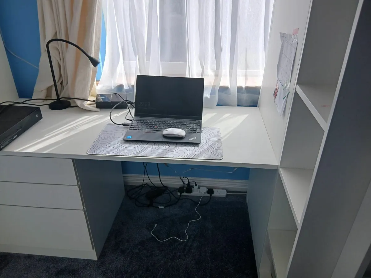 Loft bed with desk and storage - Image 3
