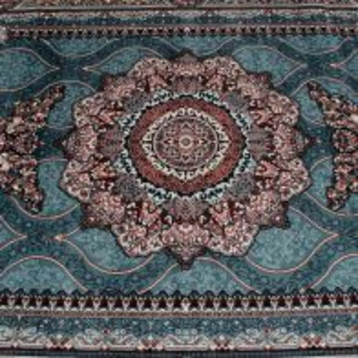 Oriental Style Blue Tabriz Rug Timeless Persian-In - Image 4