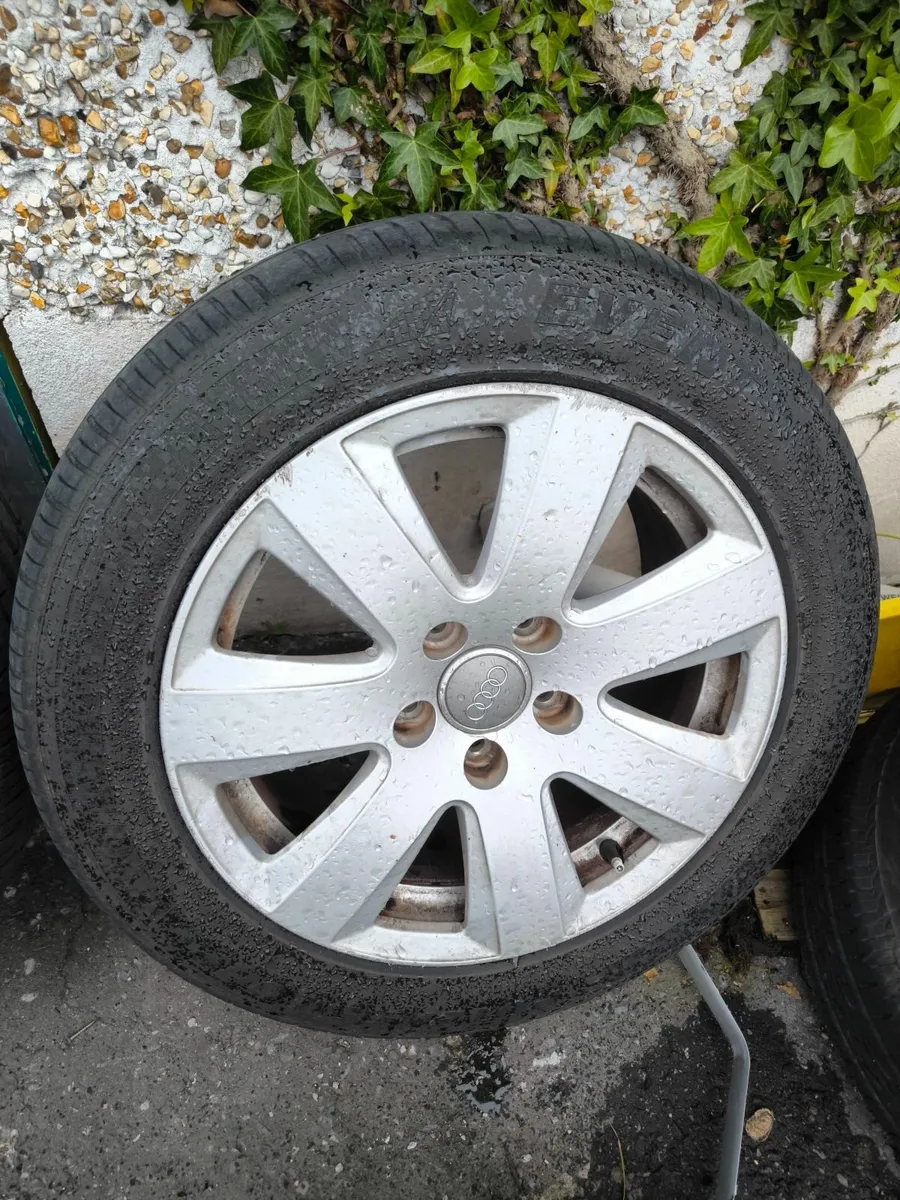 AUDI a4 alloys 215/65/16 good tyres for NCT! - Image 3