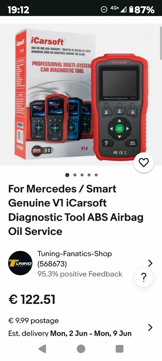 icarsoft MB V1 scanner(mercedes smart car sprinter - Image 2
