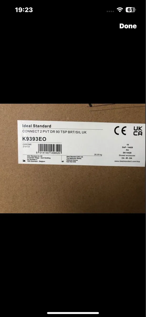 900mm shower door pivot - Image 2