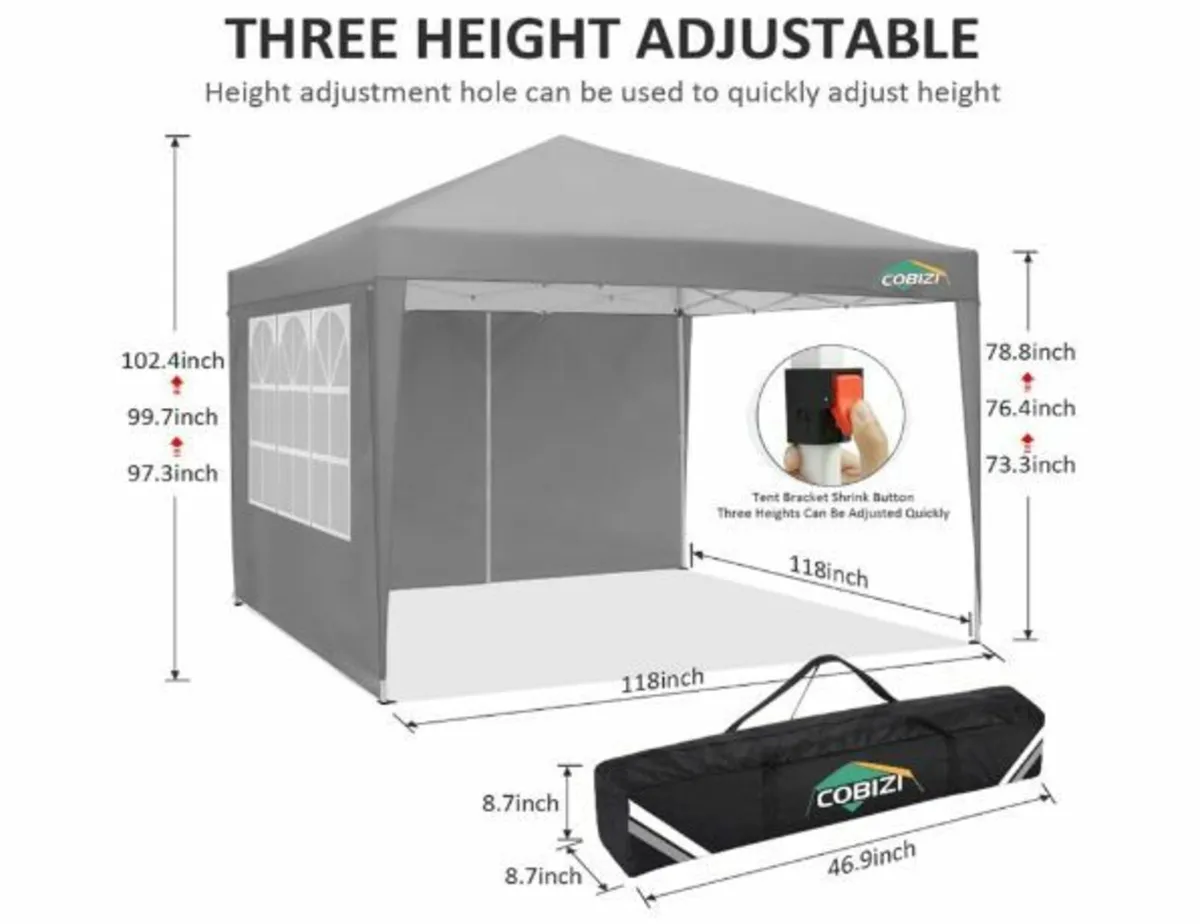 Gazebo 3 x 3 m Waterproof Stable - Image 4