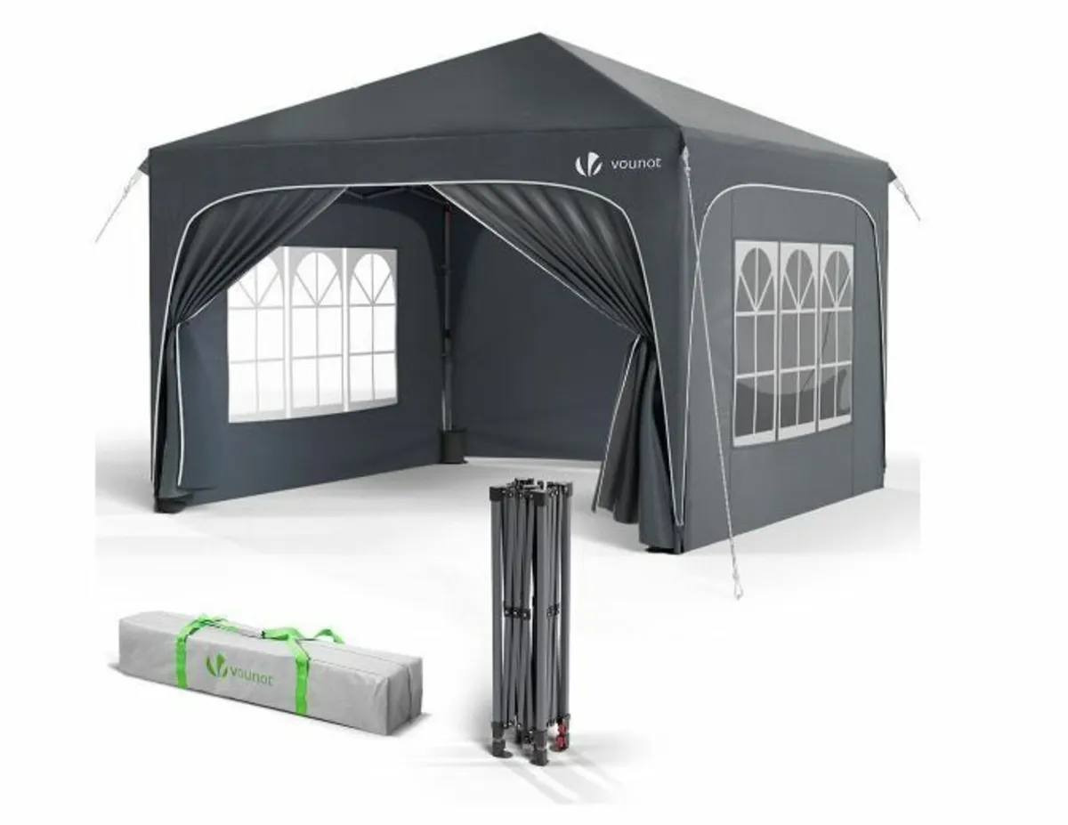 Gazebo 3 x 3 m with 4 Side Panels - Image 1