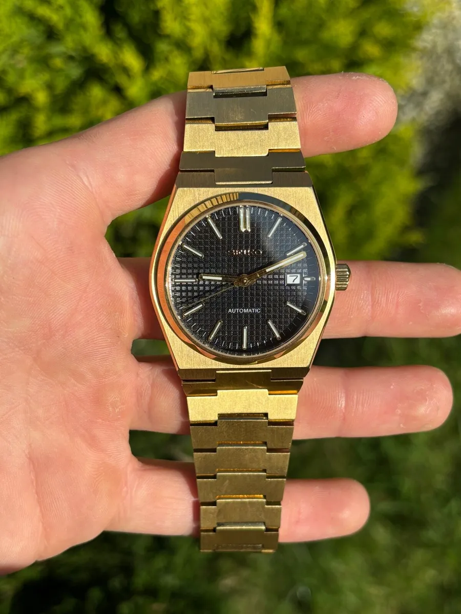 40mm Gold PRX Style Seiko Mod Automatic Watch - Image 1