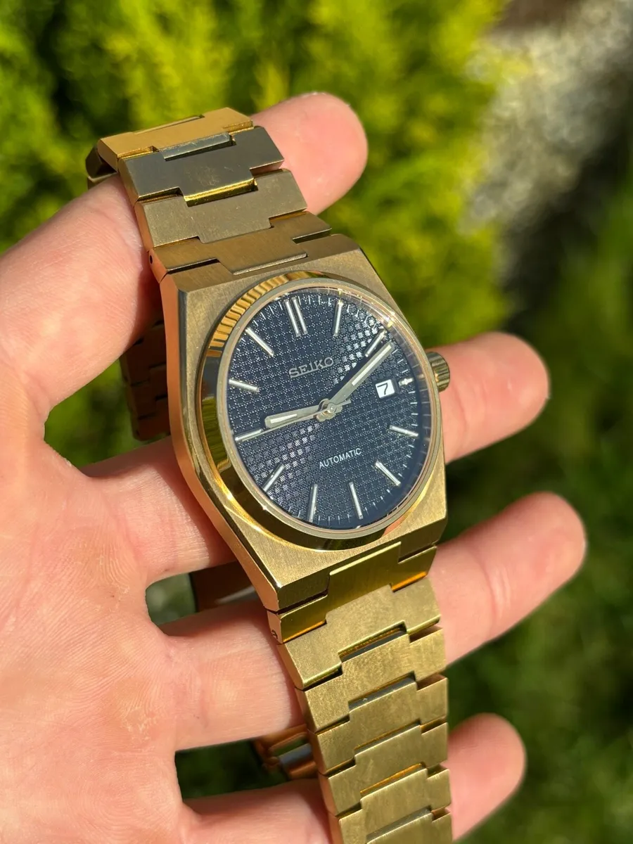 40mm Gold PRX Style Seiko Mod Automatic Watch - Image 2