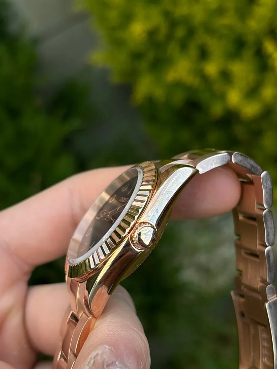36mm Rose Gold Seiko Mod Automatic Watch - Image 3