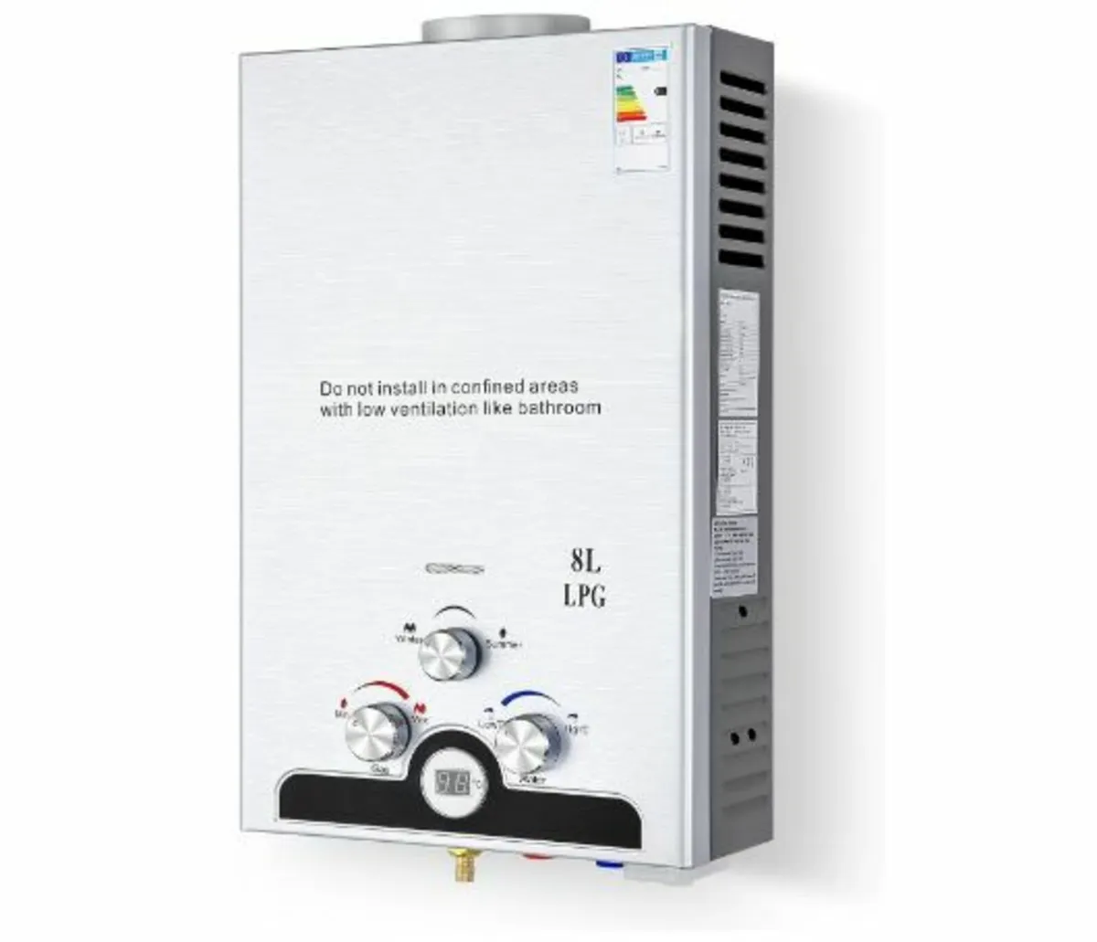 CO-Z 8L Gas Instantaneous Water Heater - Image 1