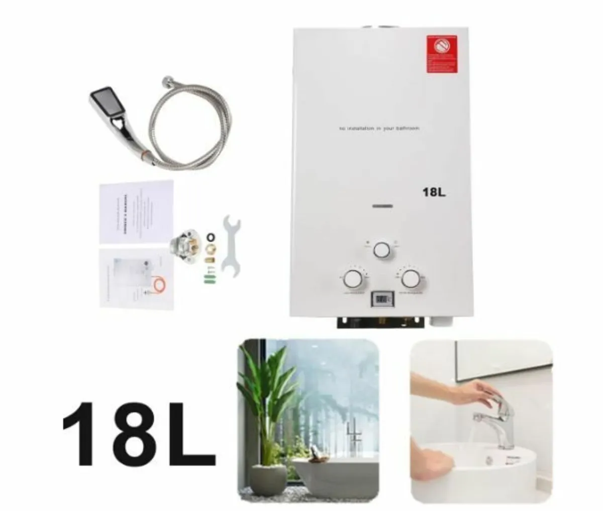 18L 36KW Gas Instantaneous Water Heater - Image 4