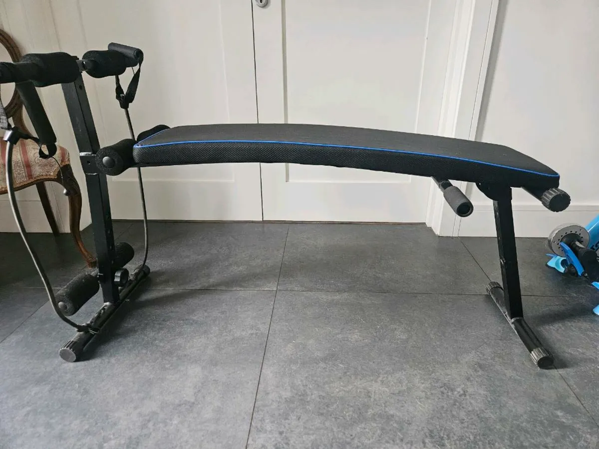 Exercise Bench with Resistance Bands - Image 1