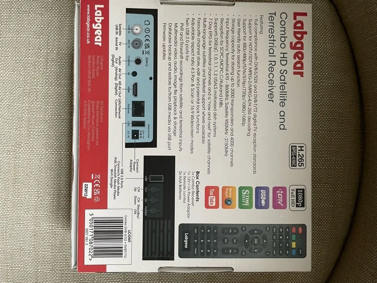 Combo HD Satellite & Terrestrial Receiver Labgear - Image 4