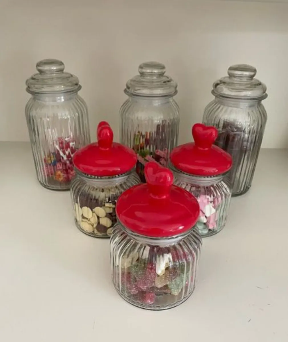 Glass Sweet Jars / Candy Jars - Image 1