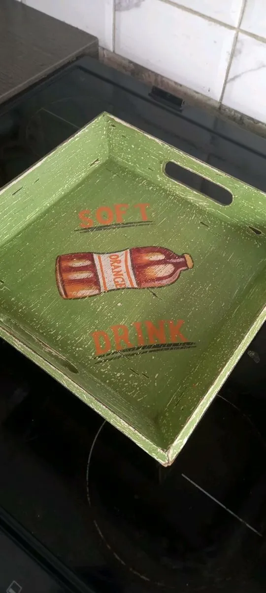 Vintage drinks serving tray - Image 3