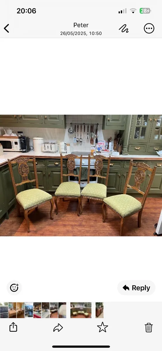 4 Dining chairs    great condition - Image 2