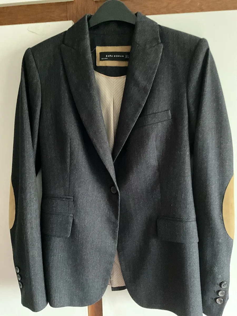 Zara Woman Jacket. Dark Grey. Size Small - Image 2