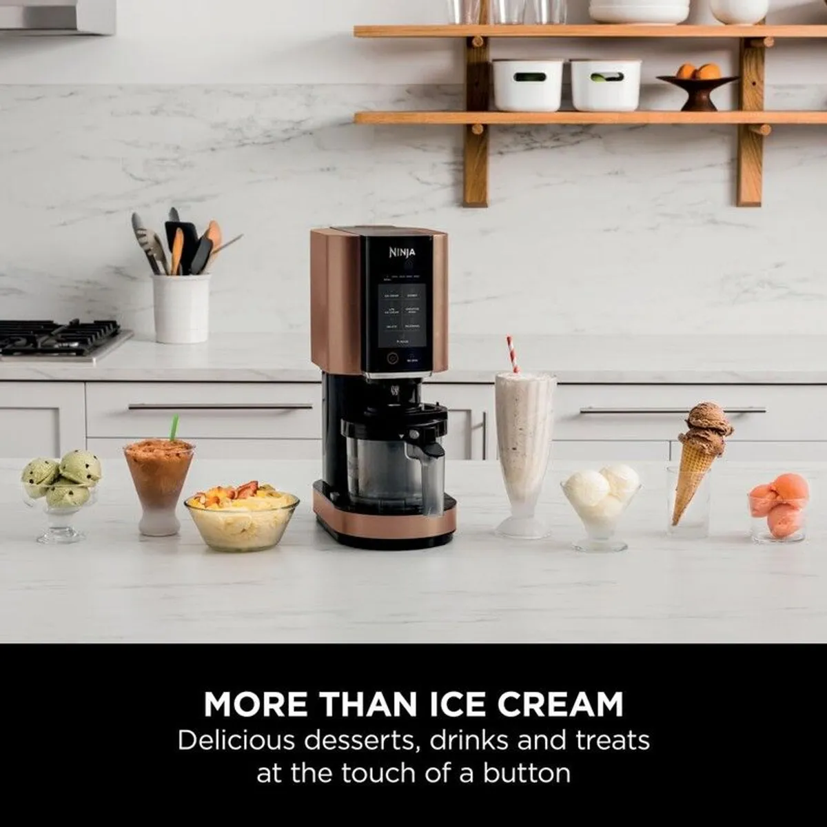 Ninja CREAMi Ice Cream Maker & Frozen Dessert Maker with 3 Tubs - Image 2
