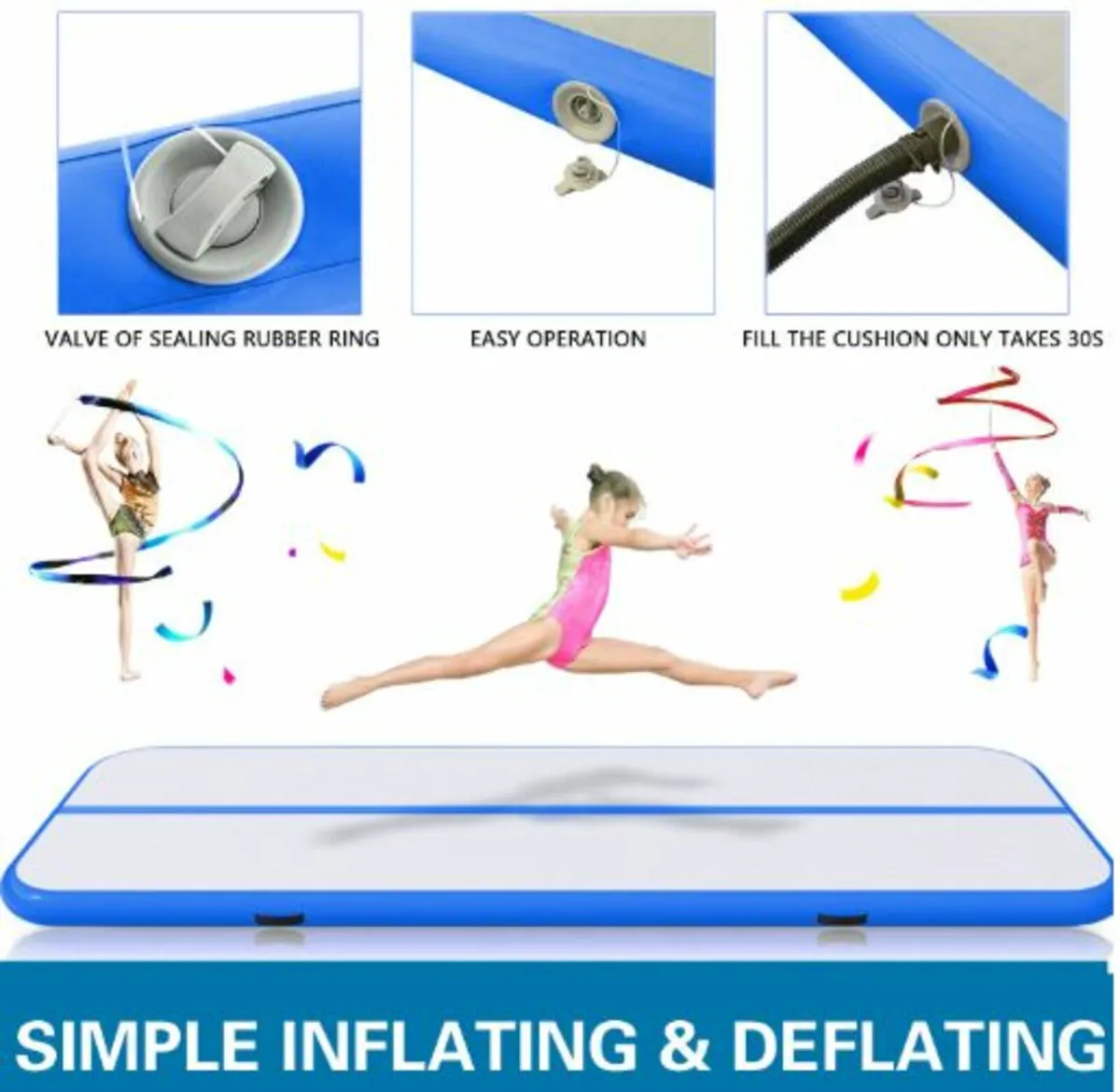 Air Mat Track 4m Inflatable Gymnastics Tumbling - Image 3
