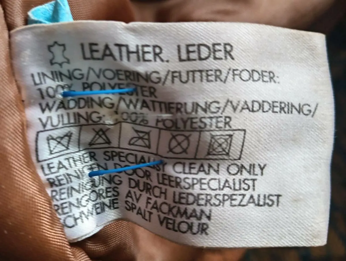 Vintage Union River Large Leather Suede Jacket - Image 4