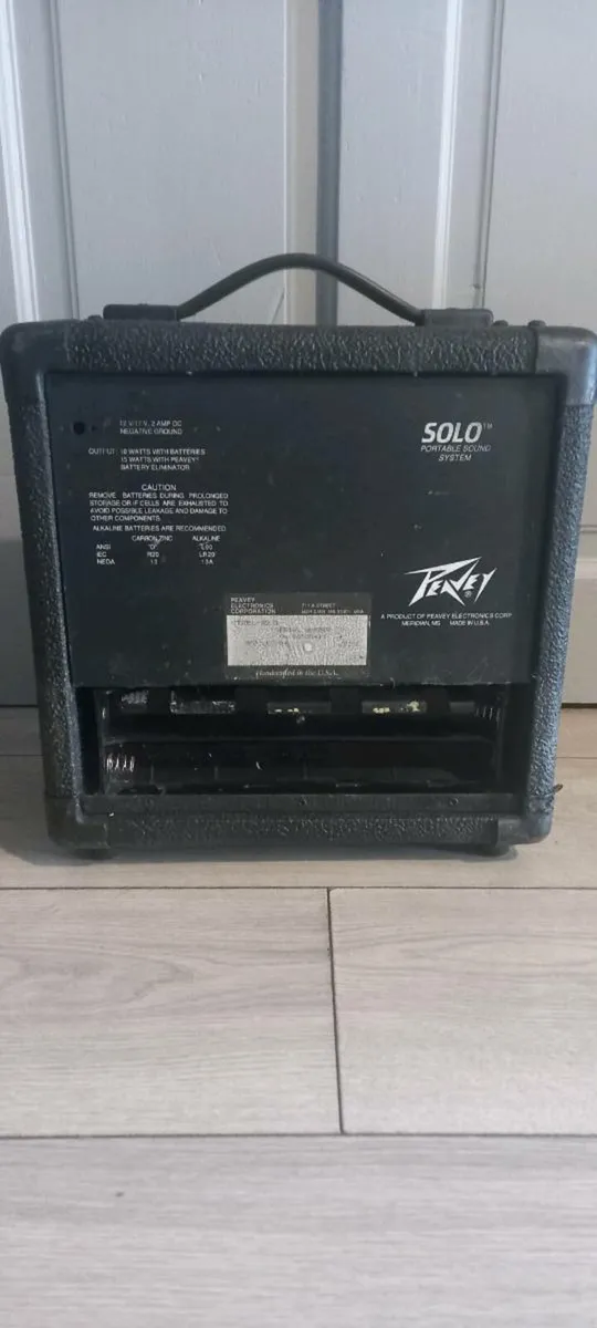 1980's made in USA Peavey Solo battery powered amp - Image 4
