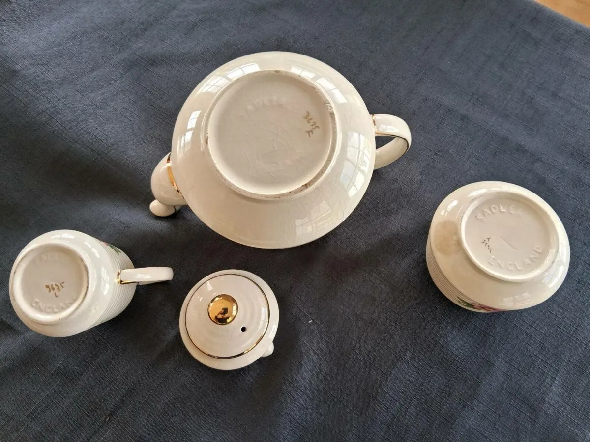 Sadler Teapot, milk jug & sugar bowl - Image 2