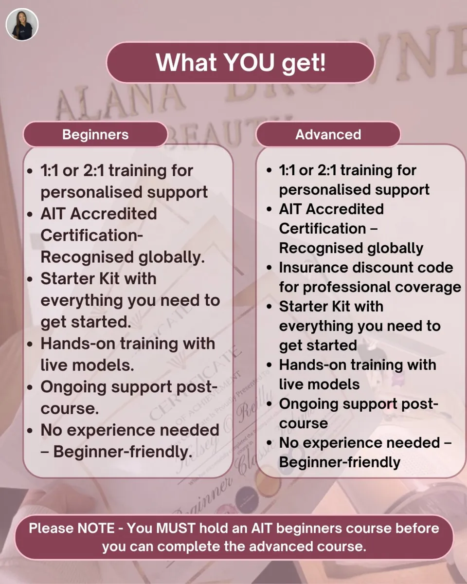 🎓Beauty / Lash Training courses✅ AIT Accredited - Image 3