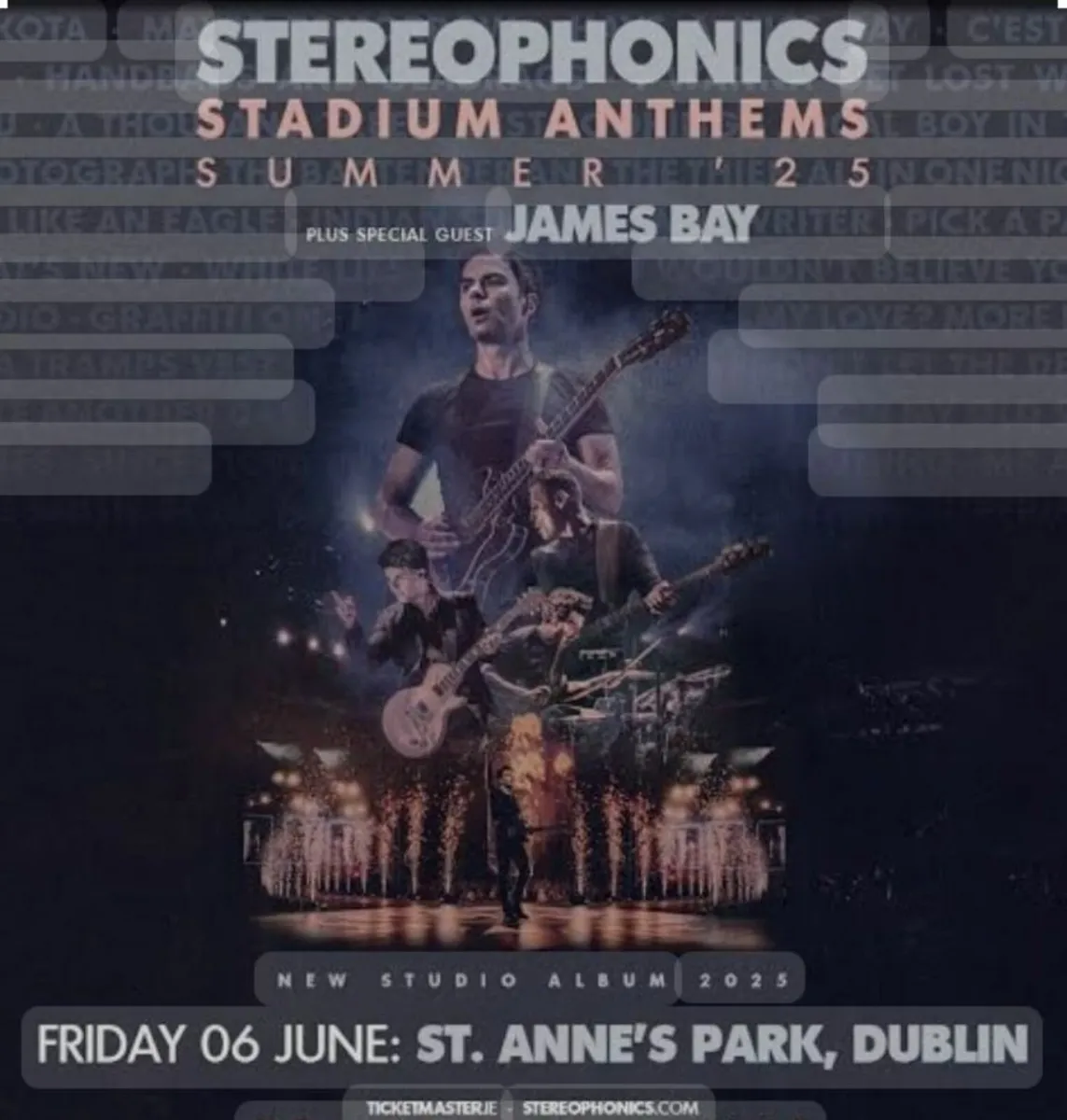 Sterephonics and James Bay Tickets