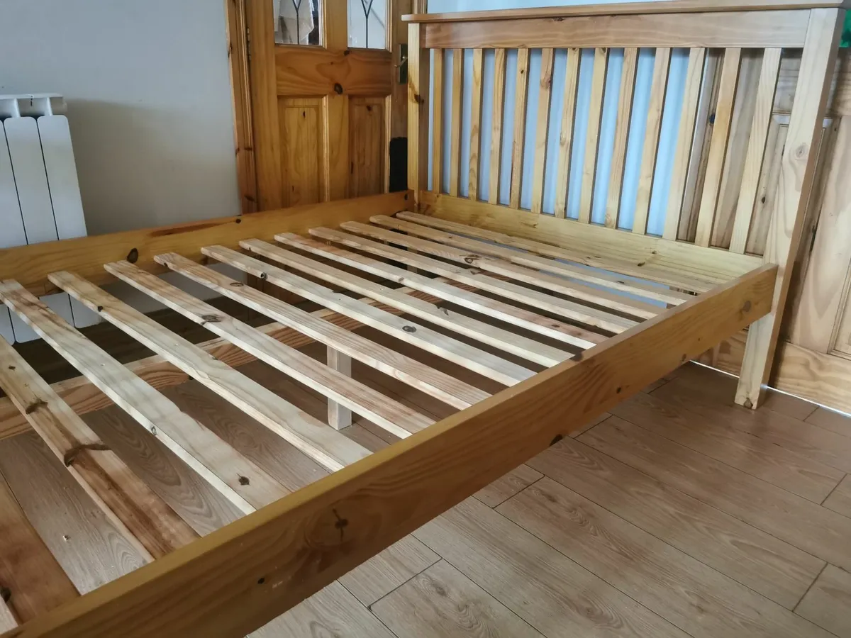 Pine Quality Modern Double size bed frame - Image 3