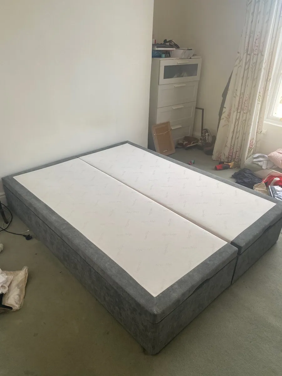 Full ottoman storage divan bed with mattress - Image 1