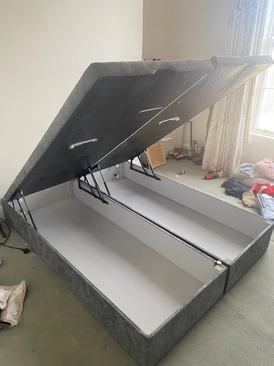 Full ottoman storage divan bed with mattress - Image 3