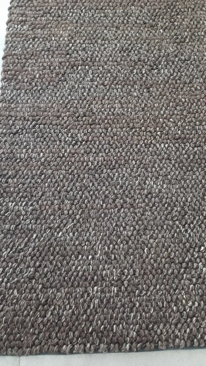 Large grey wool rug - Image 3